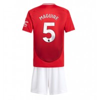 Dres Manchester United Harry Maguire #5 Domaci za djecu 2024-25 Kratak Rukav (+ kratke hlače)